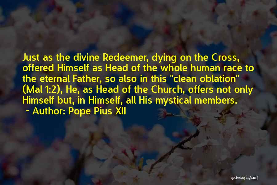 Oblation Quotes By Pope Pius XII