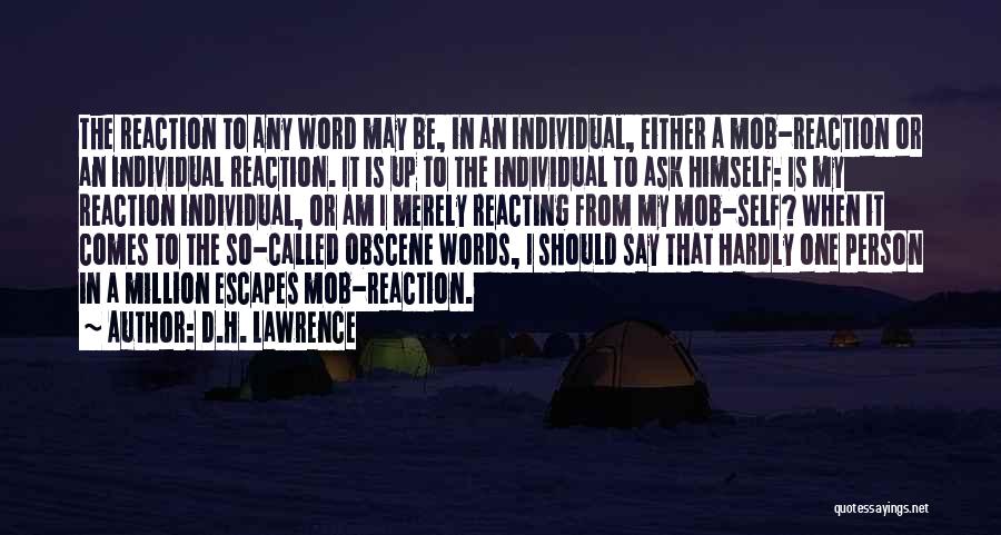 Obscene Language Quotes By D.H. Lawrence