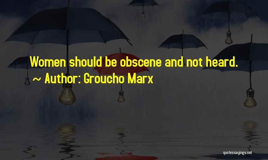 Obscene Quotes By Groucho Marx