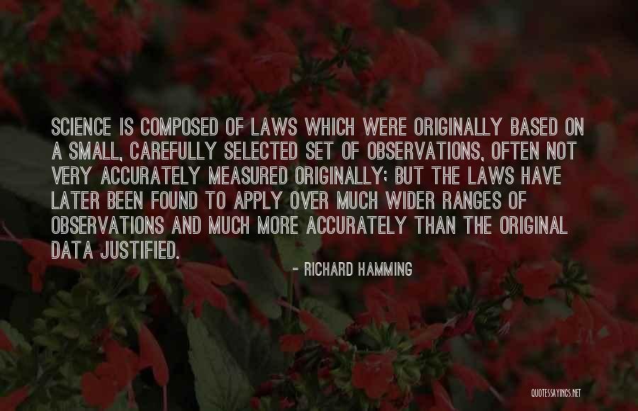 Observations Quotes By Richard Hamming Observations Quotes By Richard Hamming