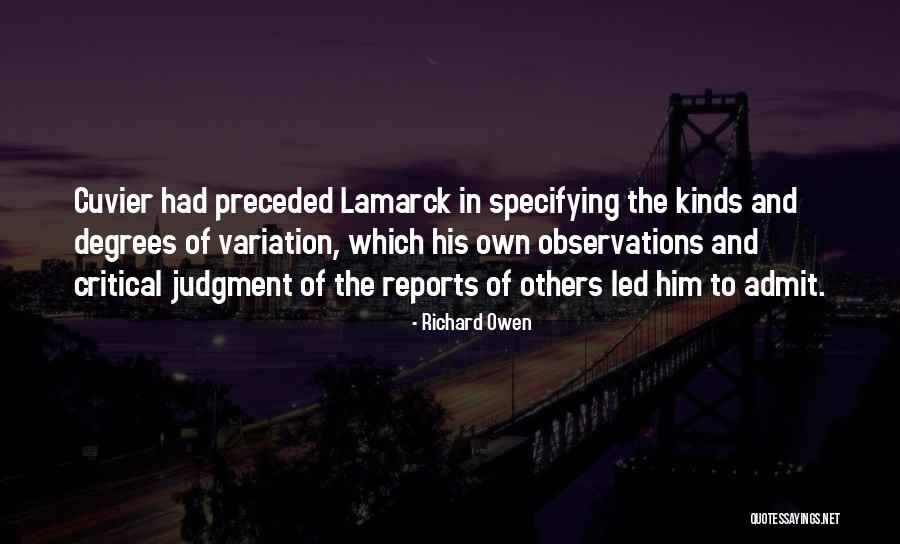 Observations Quotes By Richard Owen Observations Quotes By Richard Owen