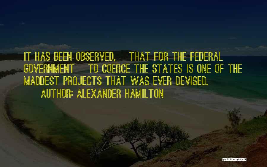 Observed Quotes By Alexander Hamilton