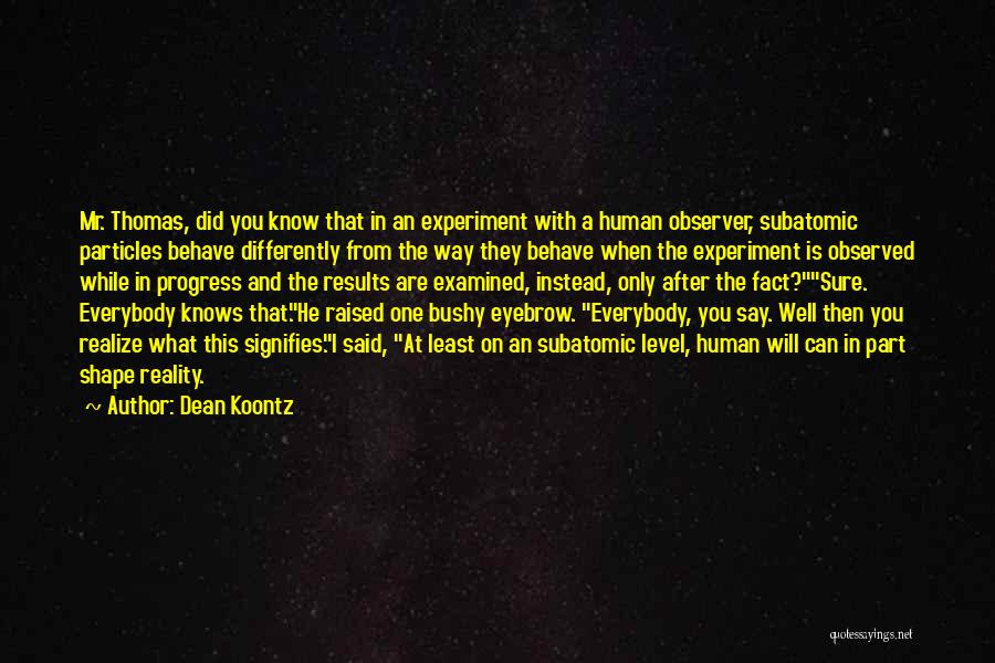 Observer Quotes By Dean Koontz