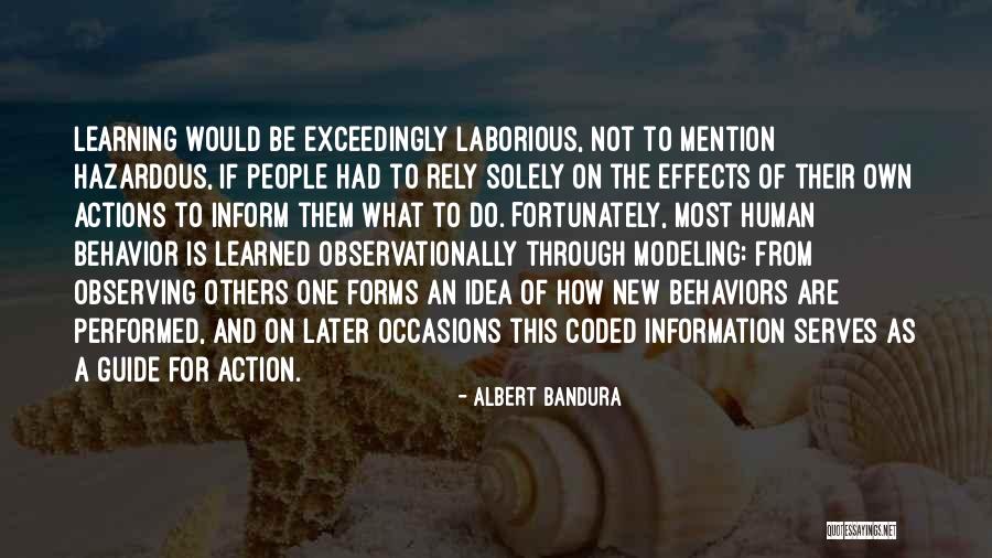 Observing And Learning Quotes By Albert Bandura