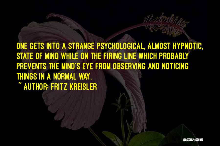 Observing Quotes By Fritz Kreisler