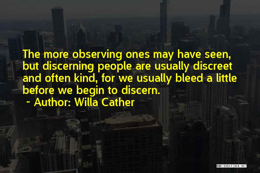 Observing Quotes By Willa Cather