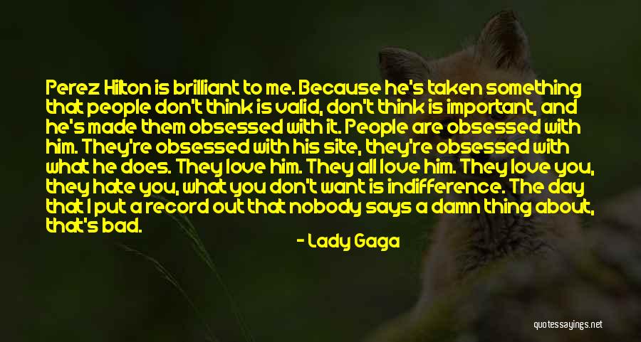 Obsessed Love Quotes By Lady Gaga