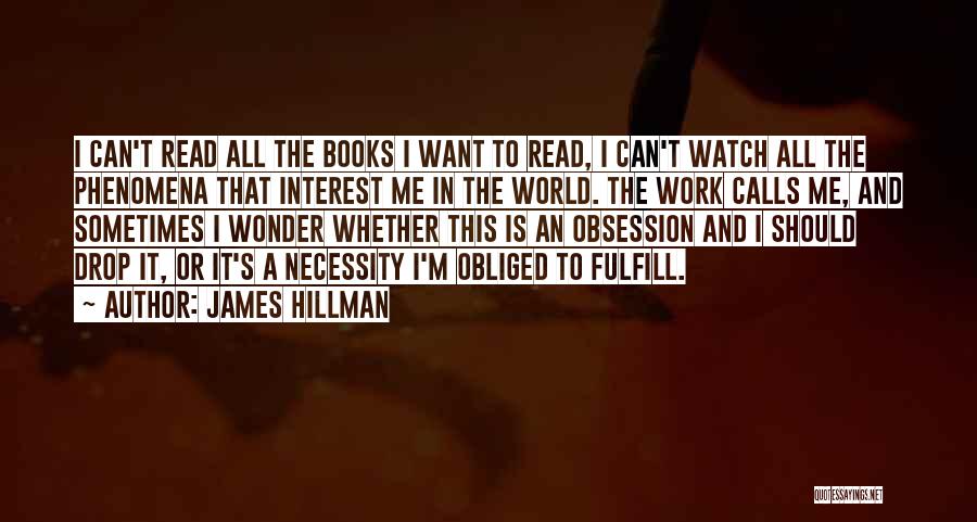 Obsession With Someone Quotes By James Hillman