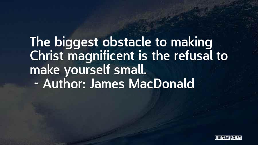 Obstacle Quotes By James MacDonald