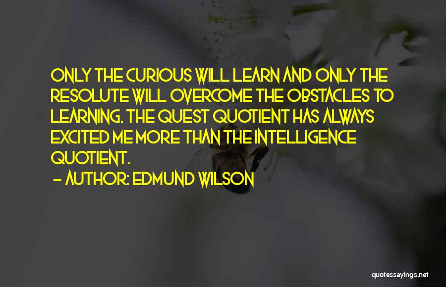 Obstacles Inspirational Quotes By Edmund Wilson