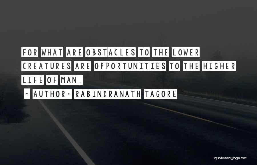 Obstacles Into Opportunities Quotes By Rabindranath Tagore