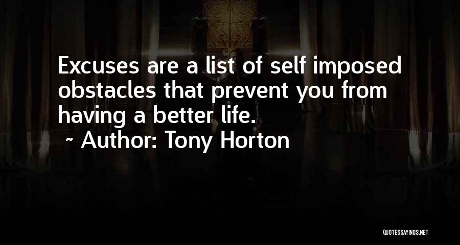 Obstacles Quotes By Tony Horton
