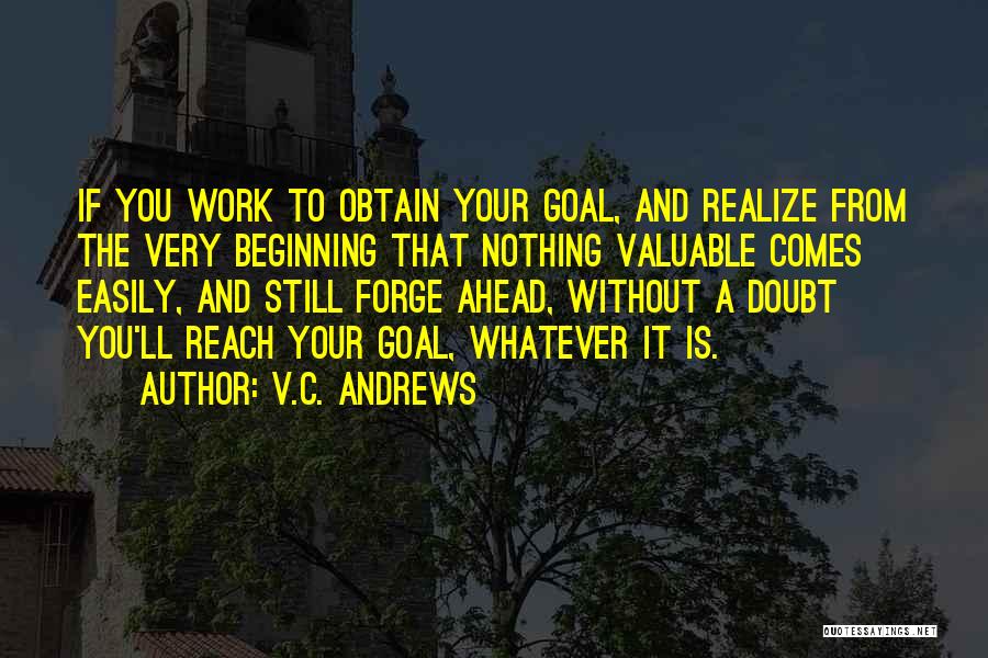 Obtain Goal Quotes By V.C. Andrews