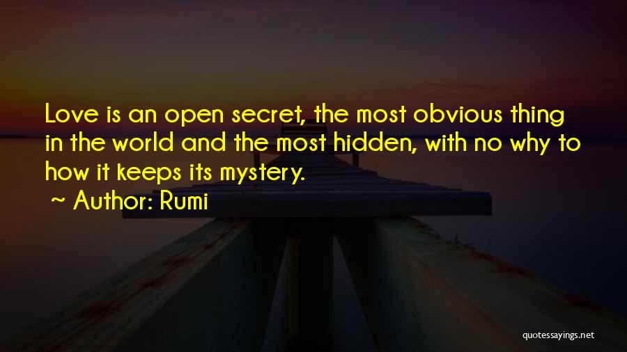 Obvious Love Quotes By Rumi
