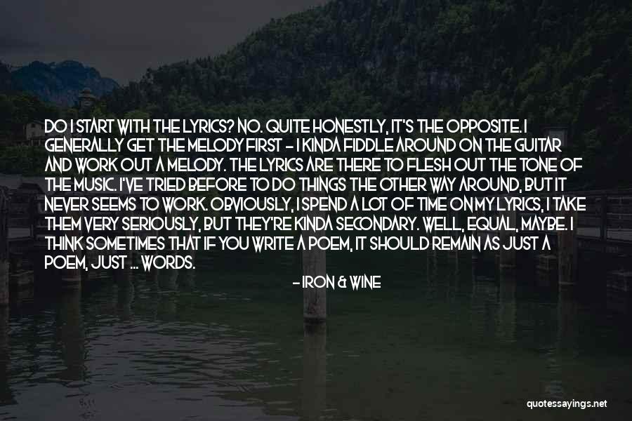 Obviously Lyrics Quotes By Iron & Wine Obviously Lyrics Quotes By Iron & Wine