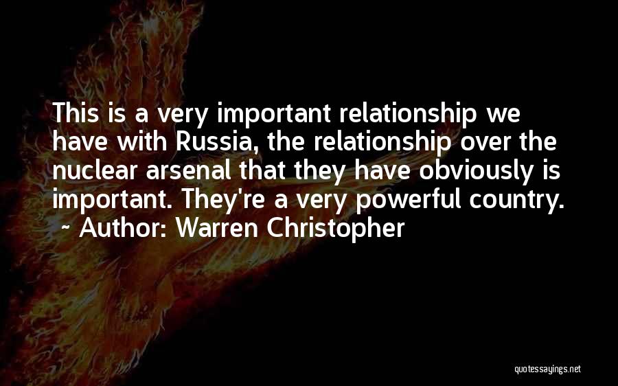 Obviously Quotes By Warren Christopher