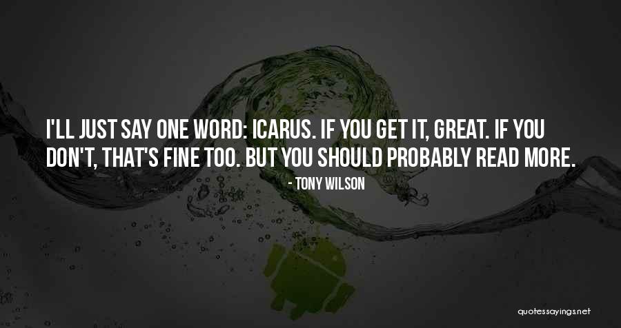 Occultus Game Quotes By Tony Wilson Occultus Game Quotes By Tony Wilson