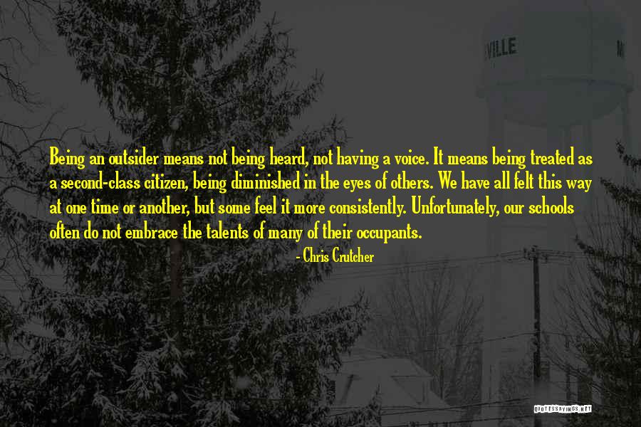 Occupants Quotes By Chris Crutcher Occupants Quotes By Chris Crutcher