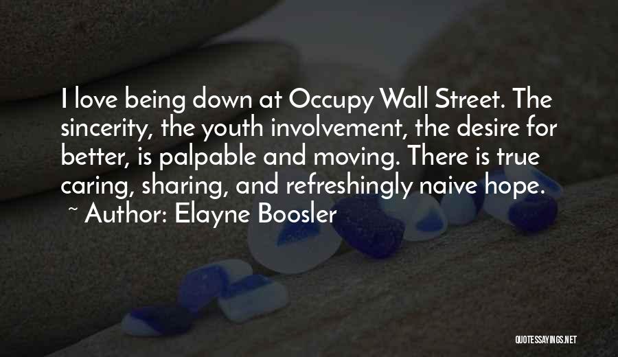 Occupy Wall Street Quotes By Elayne Boosler