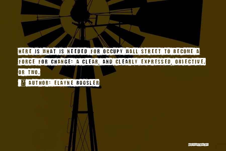 Occupy Wall Street Quotes By Elayne Boosler