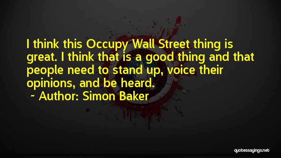 Occupy Wall Street Quotes By Simon Baker