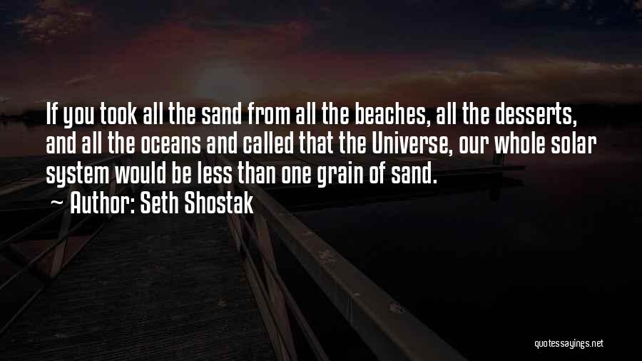 Ocean And Beach Quotes By Seth Shostak