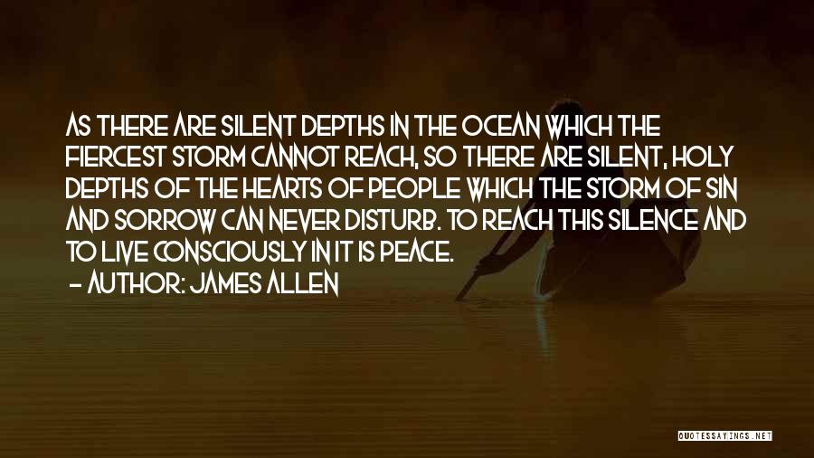 Ocean And Peace Quotes By James Allen