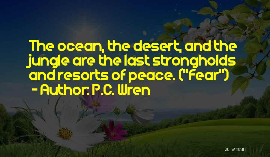 Ocean And Peace Quotes By P.C. Wren