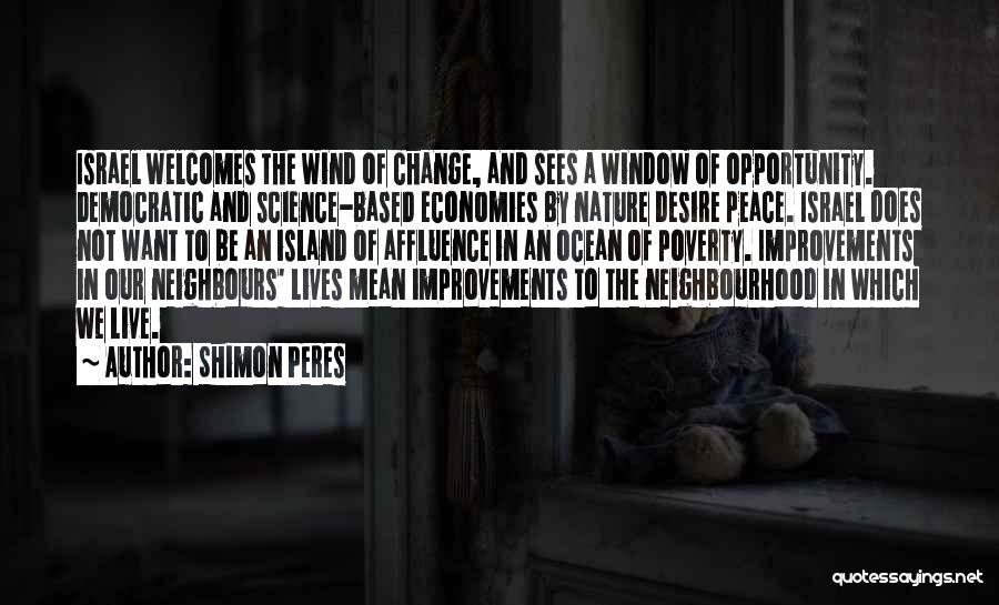 Ocean And Peace Quotes By Shimon Peres