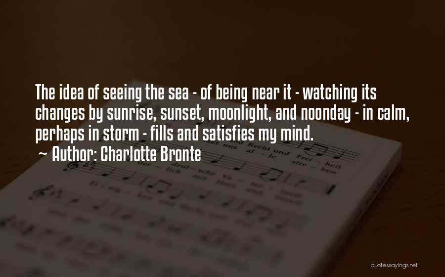 Ocean And Sunset Quotes By Charlotte Bronte