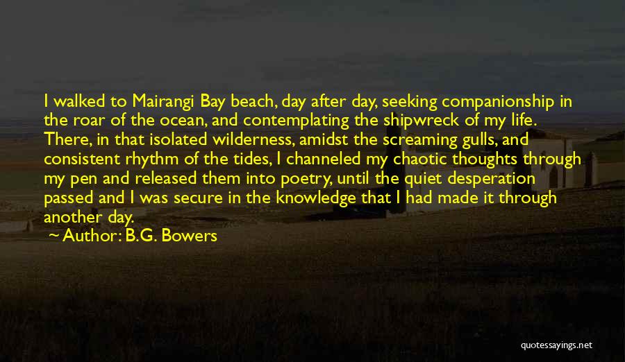 Ocean And Thoughts Quotes By B.G. Bowers