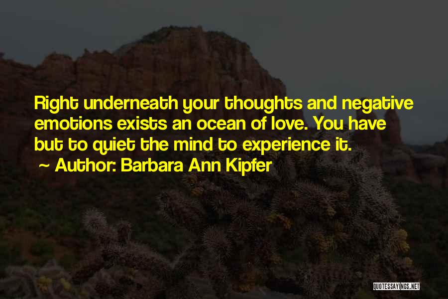 Ocean And Thoughts Quotes By Barbara Ann Kipfer