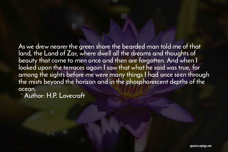 Ocean And Thoughts Quotes By H.P. Lovecraft