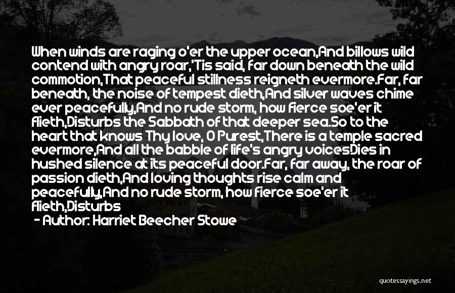 Ocean And Thoughts Quotes By Harriet Beecher Stowe