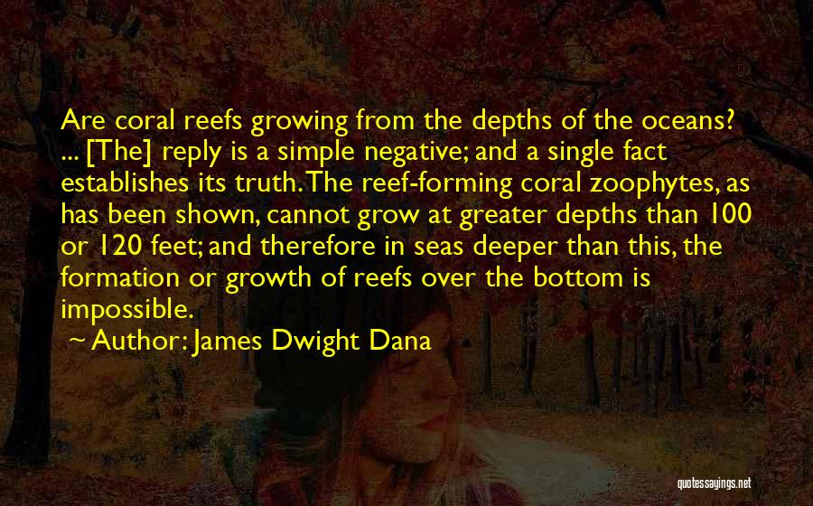 Ocean Depths Quotes By James Dwight Dana