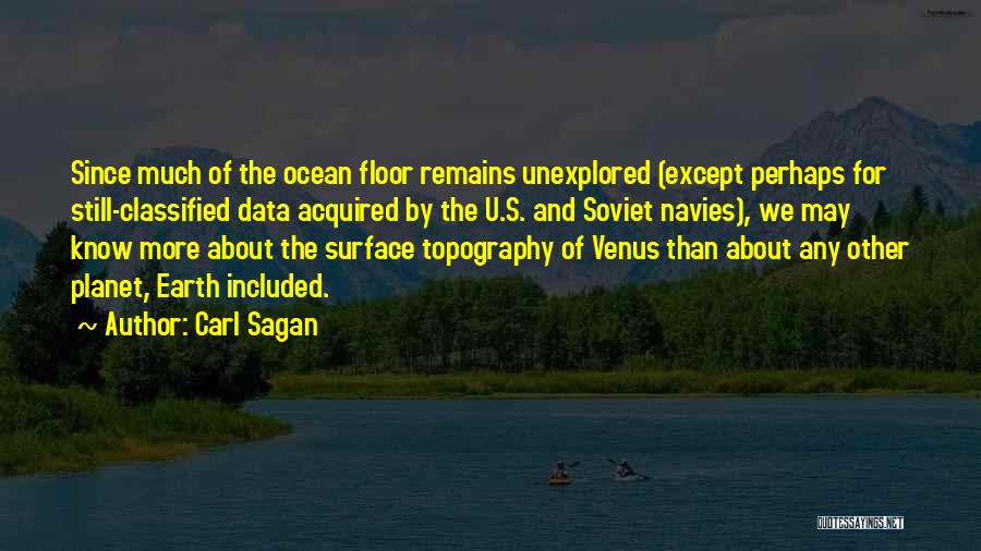 Ocean Floor Quotes By Carl Sagan