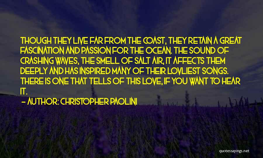 Ocean Inspired Love Quotes By Christopher Paolini