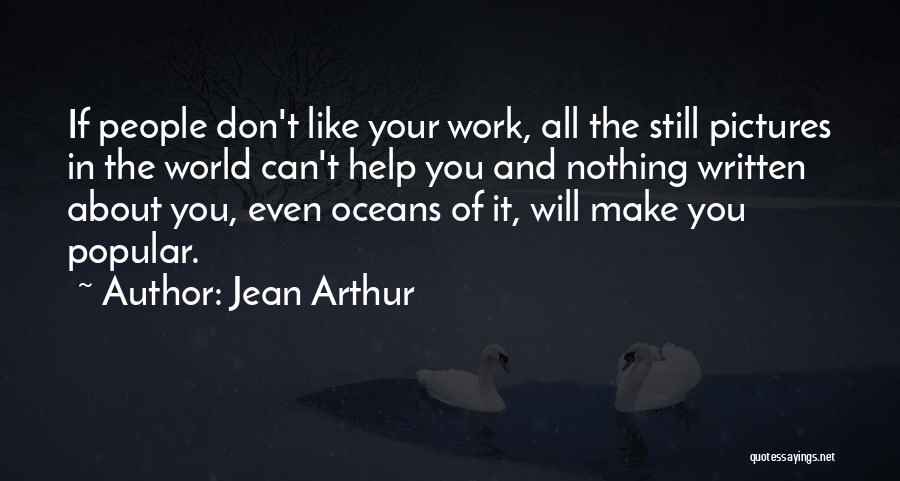 Ocean Pictures And Quotes By Jean Arthur