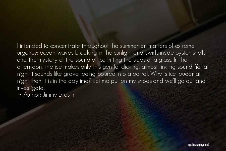 Ocean Sound Quotes By Jimmy Breslin
