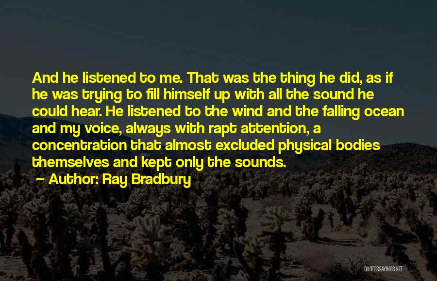 Ocean Sound Quotes By Ray Bradbury