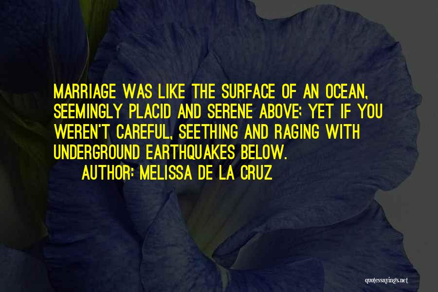 Ocean Surface Quotes By Melissa De La Cruz