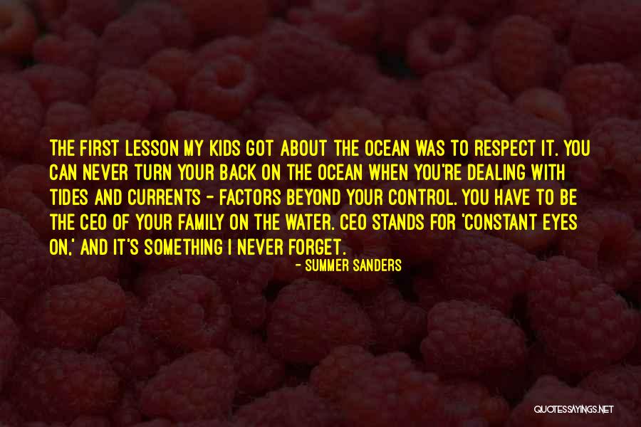 Ocean Tides Quotes By Summer Sanders