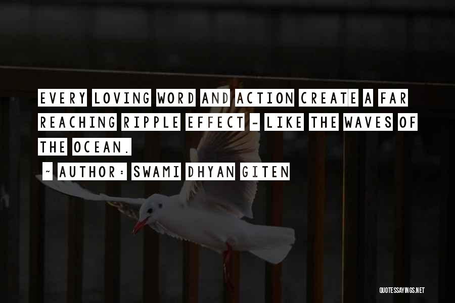 Ocean Waves And Love Quotes By Swami Dhyan Giten