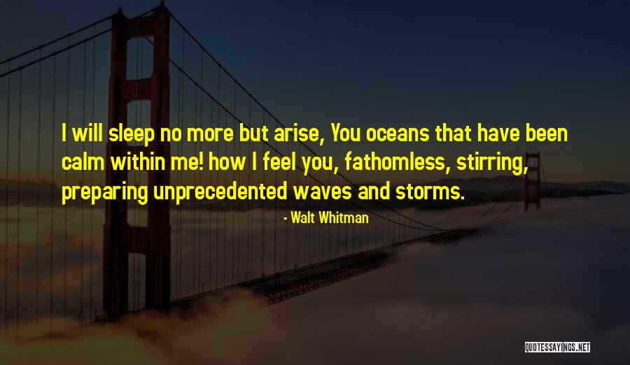 Oceans And Waves Quotes By Walt Whitman