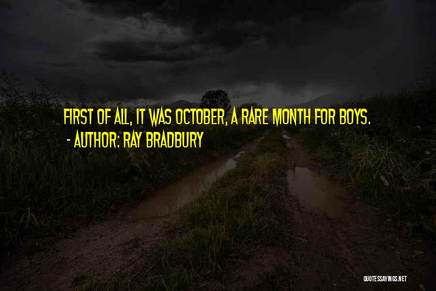 October And Halloween Quotes By Ray Bradbury