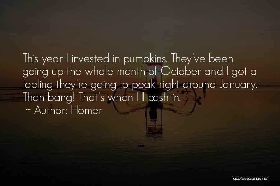 October Month Quotes By Homer