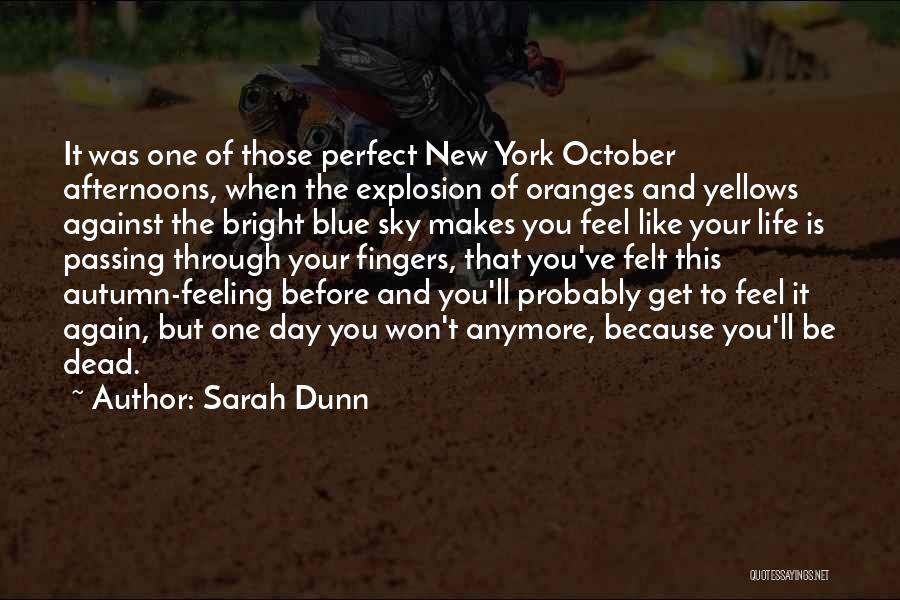October Sky Quotes By Sarah Dunn