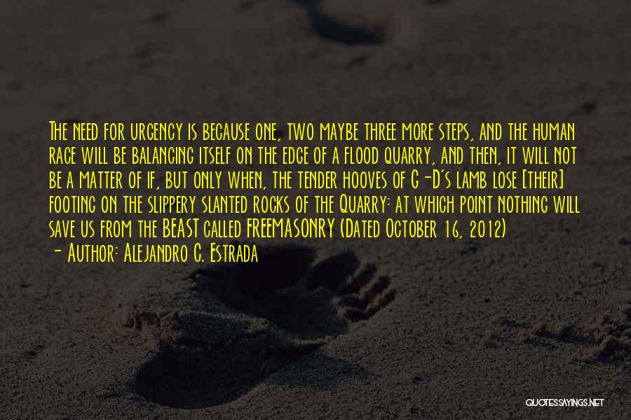 October's Quotes By Alejandro C. Estrada