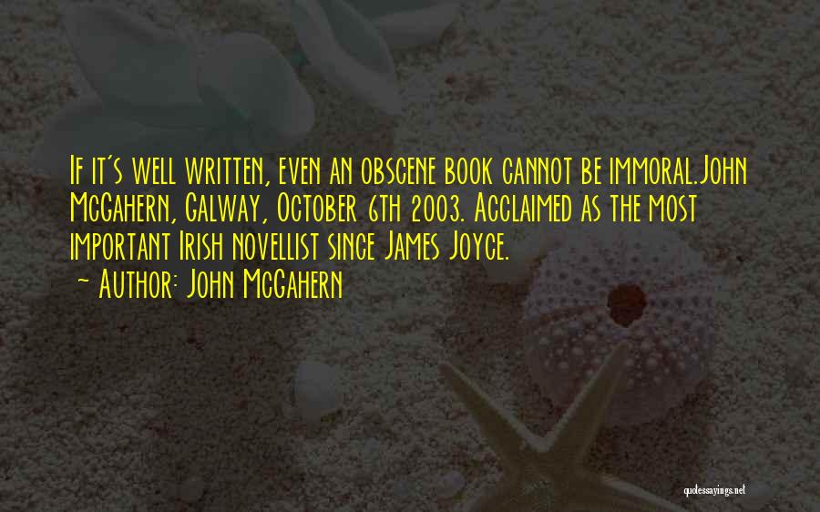 October's Quotes By John McGahern