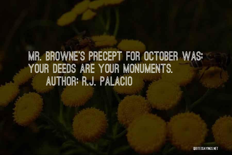 October's Quotes By R.J. Palacio